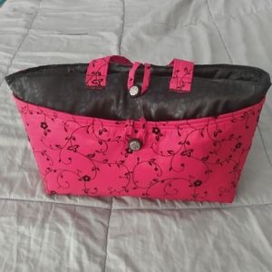Red and Black Tote Bag